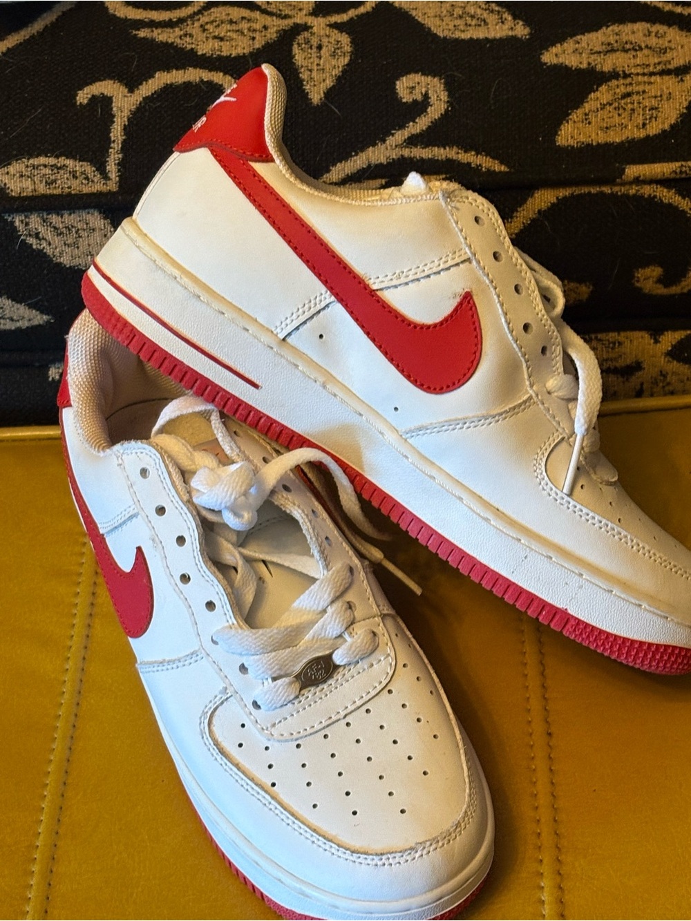 Nike Air Force 1 Low White with Red Swoosh Limited Edition